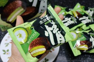 Orion Choco pie Matcha Chocolate 34g - Пирожное Чоко пай Орион. Матча и шоколад. 1шт
