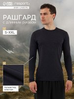Рашгард мужской Resport, 50, цвет чёрный, базовый, с длинным рукавом