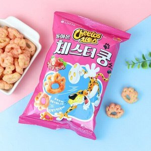 Cheetos Chester Strawberry 110g - Чипсы Читос лапки Честора. Клубника