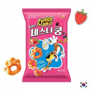 Cheetos Chester Strawberry 110g - Чипсы Читос лапки Честора. Клубника