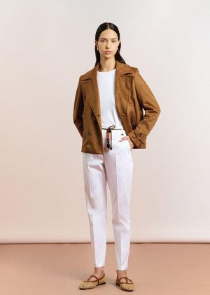 Плащ Цвет: BROWN, BLACK,TAUPE, состав: 95%PL 5%EA, PEACOT SCUBA SUEDE SFODERATO