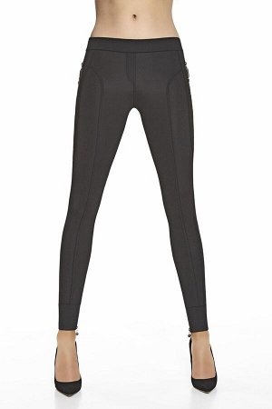 Легинсы Черные легинсы Celine 200 den с декоративными вставками.