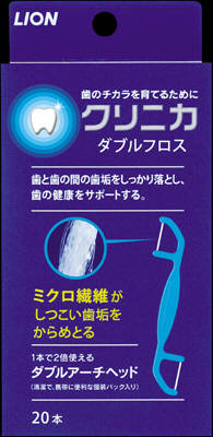Двойная зубная нить "Clinica" для чистки межзубного пространства  20шт / 72