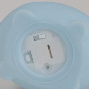 Фигурка светящаяся RISALUX «Толстопуз», LED-ночник, 2 Вт, LR44, голубой, 6x5x4 см