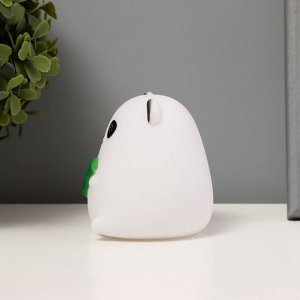 Фигурка светящаяся RISALUX «Панда», LED-ночник, бело-чёрный, 7.5x7x9 см