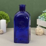 Ваза &quot;Цитадель Штоф&quot; кобальт глянц.d-2.5см,  h-22см. 1л