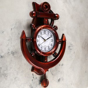 Часы настенные, серия: Море, "Каракка", с маятником  29х39 см, дискретный ход