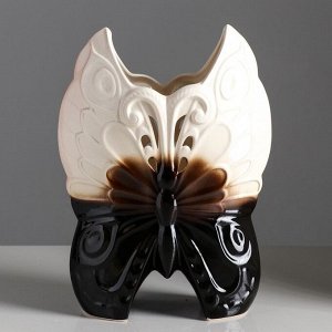 Ваза настольная "Бабочка", 30 см, микс, керамика