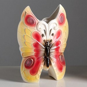 Ваза настольная "Бабочка", 30 см, микс, керамика