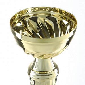 Кубок 151С, наградная фигура, золото, подставка камень, 22 см