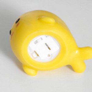 Фигурка светящаяся RISALUX «Стесняш», LED-ночник, 2 Вт, LR44, жёлтый, 4.5x5x4 см