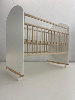 Кровать детская Беллучи ECO / Bellucci Колесо - Качалка, белый
