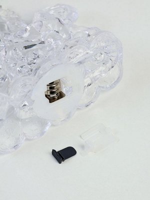 Фигурка светящаяся RISALUX «Конь на монетах», LED-ночник, RGB, 3xLR1130, прозрачный, 10x4.5x9.5 см