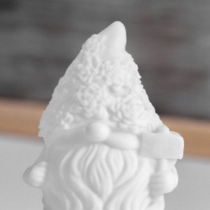 Фигурка светящаяся RISALUX «Гном», LED-ночник, 2 Вт, LR44, белый, 4.5x5.5x9 см