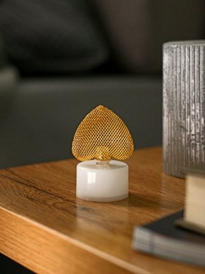 Фигурка светящаяся RISALUX «Сердце», LED-ночник, 0.3 Вт, 3.5x4x6.5 см