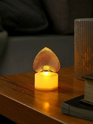 Фигурка светящаяся RISALUX «Сердце», LED-ночник, 0.3 Вт, 3.5x4x6.5 см