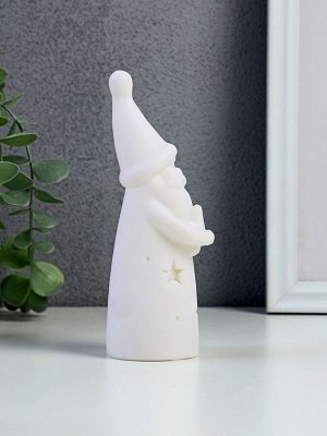 Фигурка светящаяся RISALUX «Дед Мороз со звездой», LED-ночник, 3xAG10, белый, 4.8x4.8x15 см