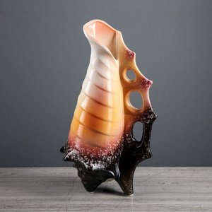 Ваза керамика настольная "Ракушка", 36 см, микс