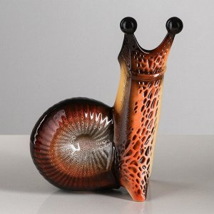 Ваза керамика настольная "Улитка", 28 см, микс