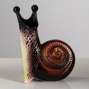 Ваза керамика настольная "Улитка", 28 см, микс