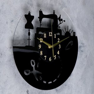 Часы настенные, серия: Интерьер, "Покрой", 30 х 30 см