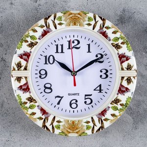 Часы настенные, серия: Классика, "Цинния", d=19 см, в ассортименте