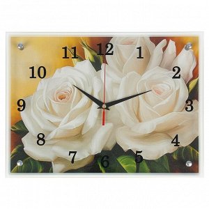 Часы настенные, серия: Цветы, "Цветы", 30х40 см