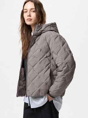 UNIQLO - теплая стеганая куртка с капюшоном