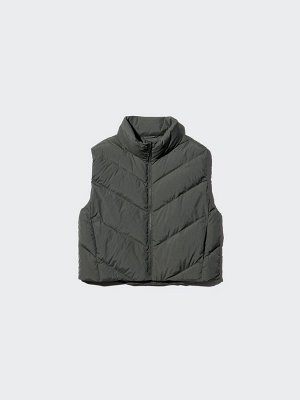 UNIQLO Pufftech – утеплённый укороченный жилет с водоотталкивающей обработкой