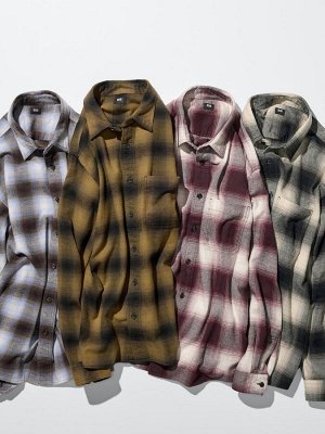 UNIQLO – хлопковая фланелевая рубашка