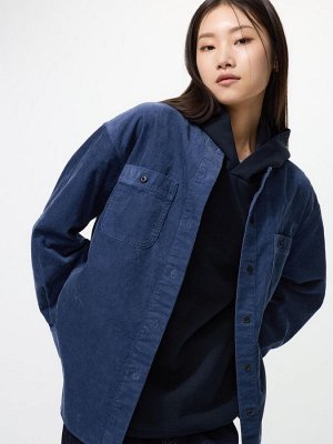 UNIQLO – удлинённая рубашка-куртка из вельвета