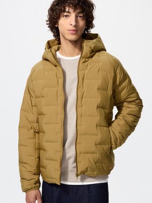 UNIQLO - стёганый пуховик с удобным капюшоном Pufftech