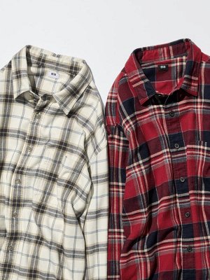 UNIQLO – хлопковая фланелевая рубашка