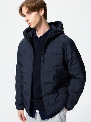 UNIQLO - стёганый пуховик с удобным капюшоном Pufftech