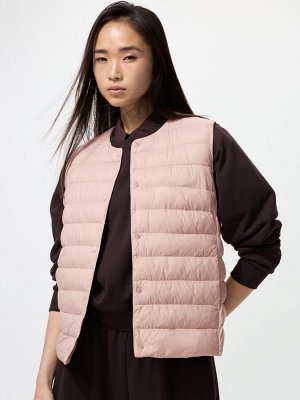 UNIQLO - легкий компактный жилет Puffteck - 10 PINK