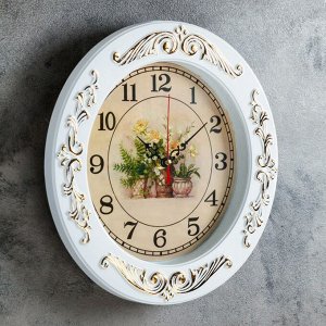 Часы настенные, серия: Цветы, "Комнатные растения", d=29 см