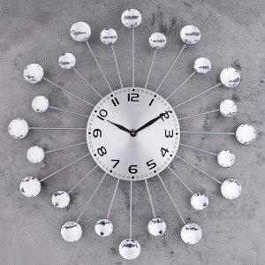 Часы настенные, серия: Ажур, "Лучики", d=34 см, микс