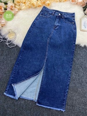 Юбка джинсовая женская, код 6781442