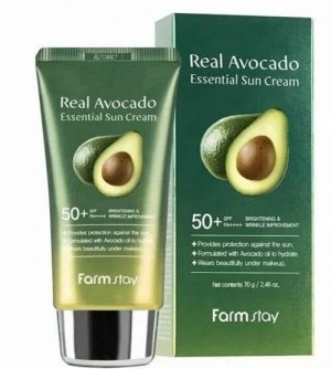 Питательный солнцезащитный крем с авокадо Avocado Essential Sun Cream SPF50+ PA++++, 70мл