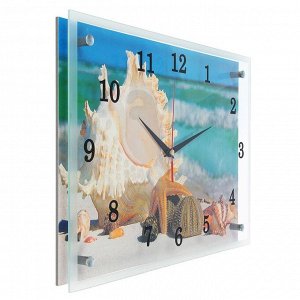Часы настенные, серия: Море, "Обитатели морского дна", 30х40 см в ассортименте