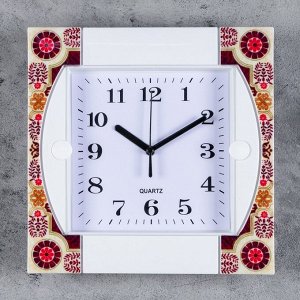 Часы настенные, серия: Классика, "Оливия", 25.5х25.5 см