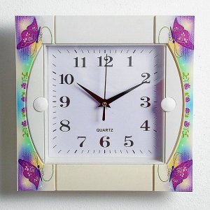 Часы настенные, серия: Классика, "Оливия", 25.5х25.5 см
