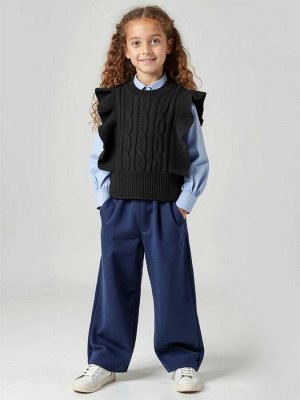 Жилет Amarobaby Pure Love School Vogue, вязаный, черный