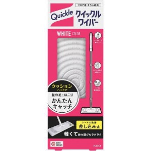 Quickle Wiper White Color Cleaning Tool - складная швабра для мытья пола с моющей насадкой в комплекте