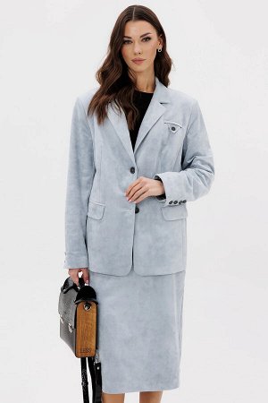 Костюм юбочный 5045 голубой