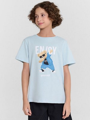 Комплект домашний для мальчиков с принтом и надписью "Enjoy yourself"