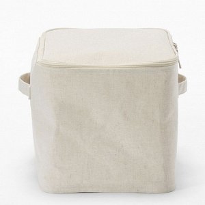 MUJI Polyester Linen Soft Box Cover – мягкий короб из полиэстера и льна с крышкой