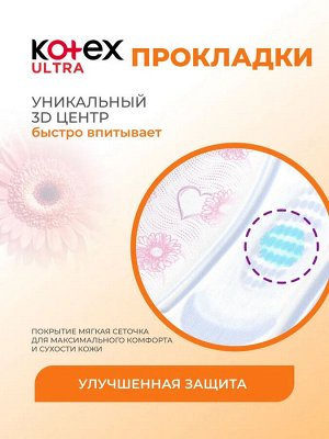 Kotex Женские гигиенические прокладки "Ultra Normal" 20 шт
