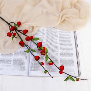 Цветы искусственные "Райская яблоня" 2*90 см, красный