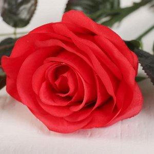 Цветы искусственные "Роза Бурито" 13*90 см, красная
